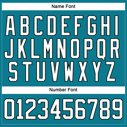 Custom Teal White-Black Hockey Lace Neck Jersey - Sky-Custom