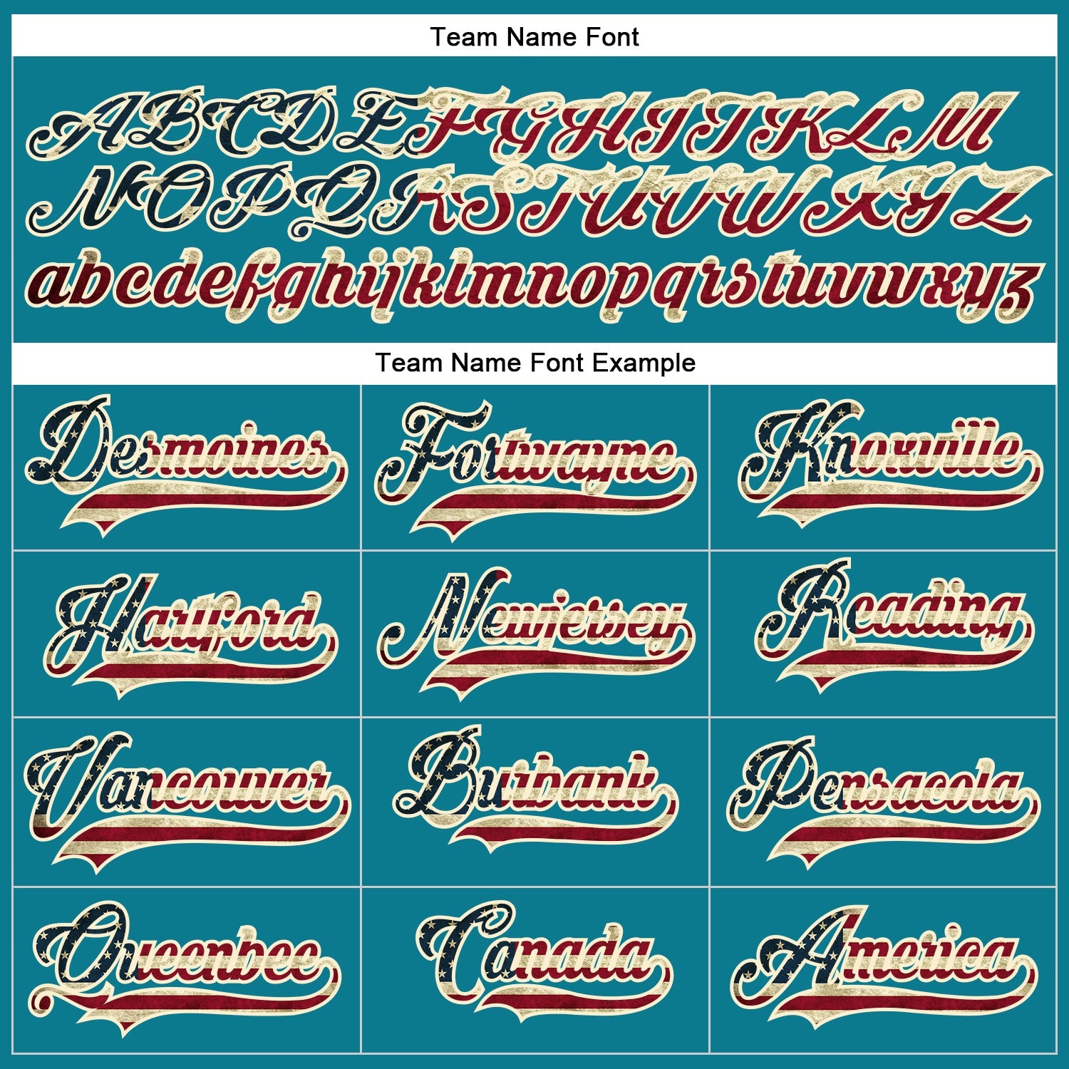 Custom Teal Vintage USA Flag Cream-Black Hockey Lace Neck Jersey - Sky-Custom
