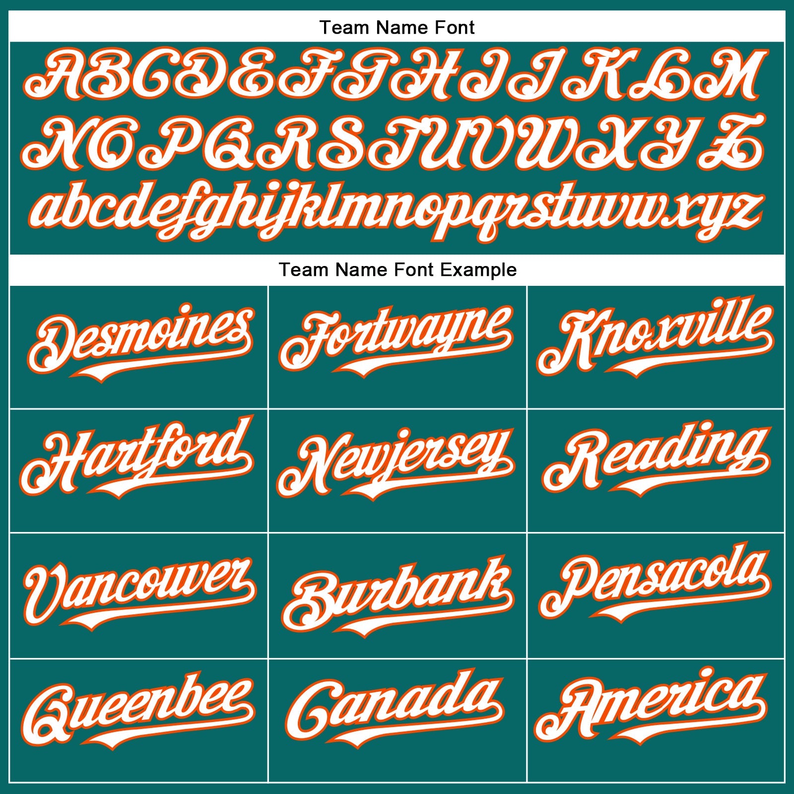 Custom Teal White-Orange Authentic Baseball Jersey - Sky-Custom