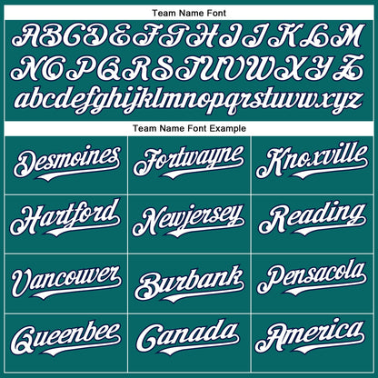 Custom Teal White-Navy Authentic Baseball Jersey - Sky-Custom