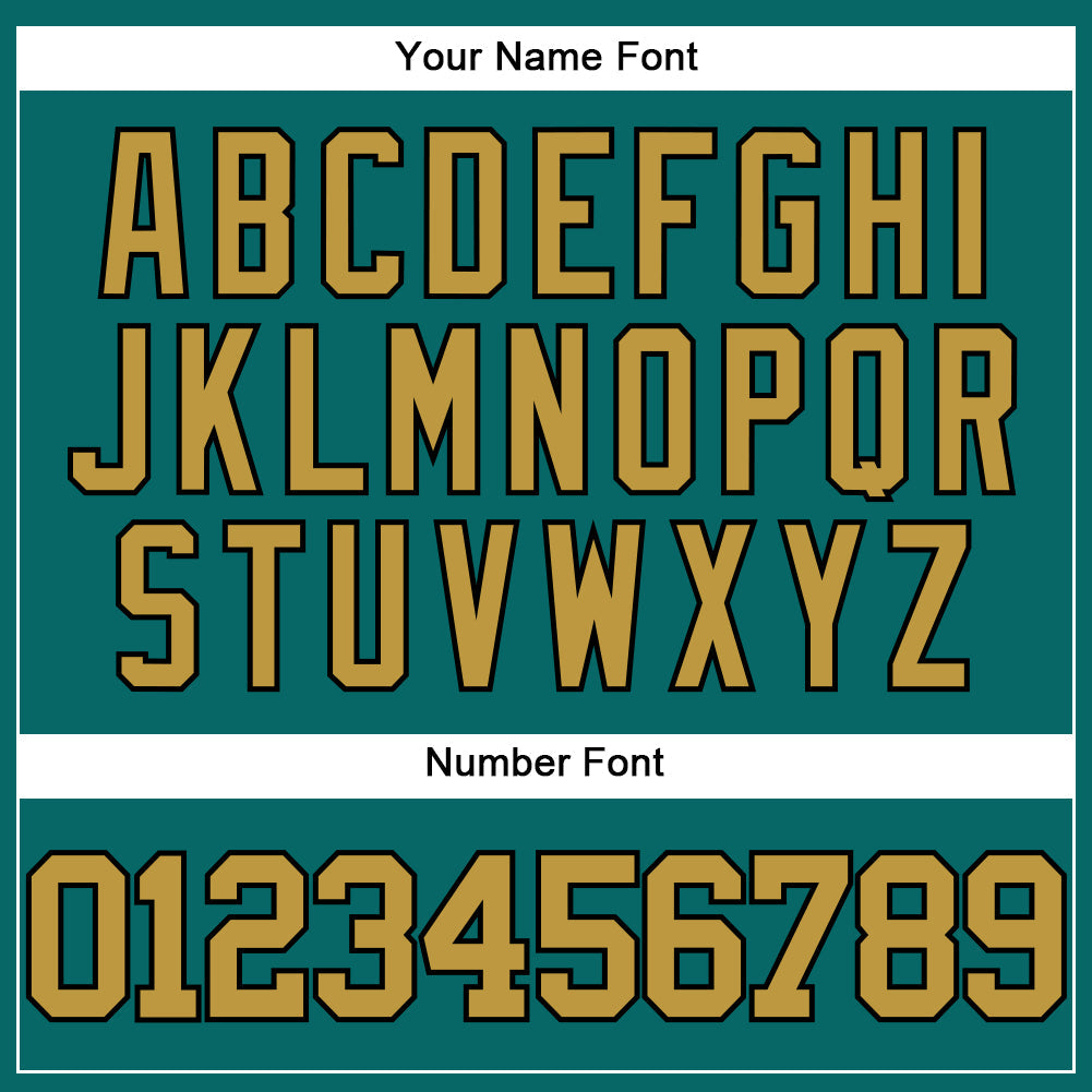 Custom Teal Old Gold-Black Authentic Baseball Jersey - Sky-Custom