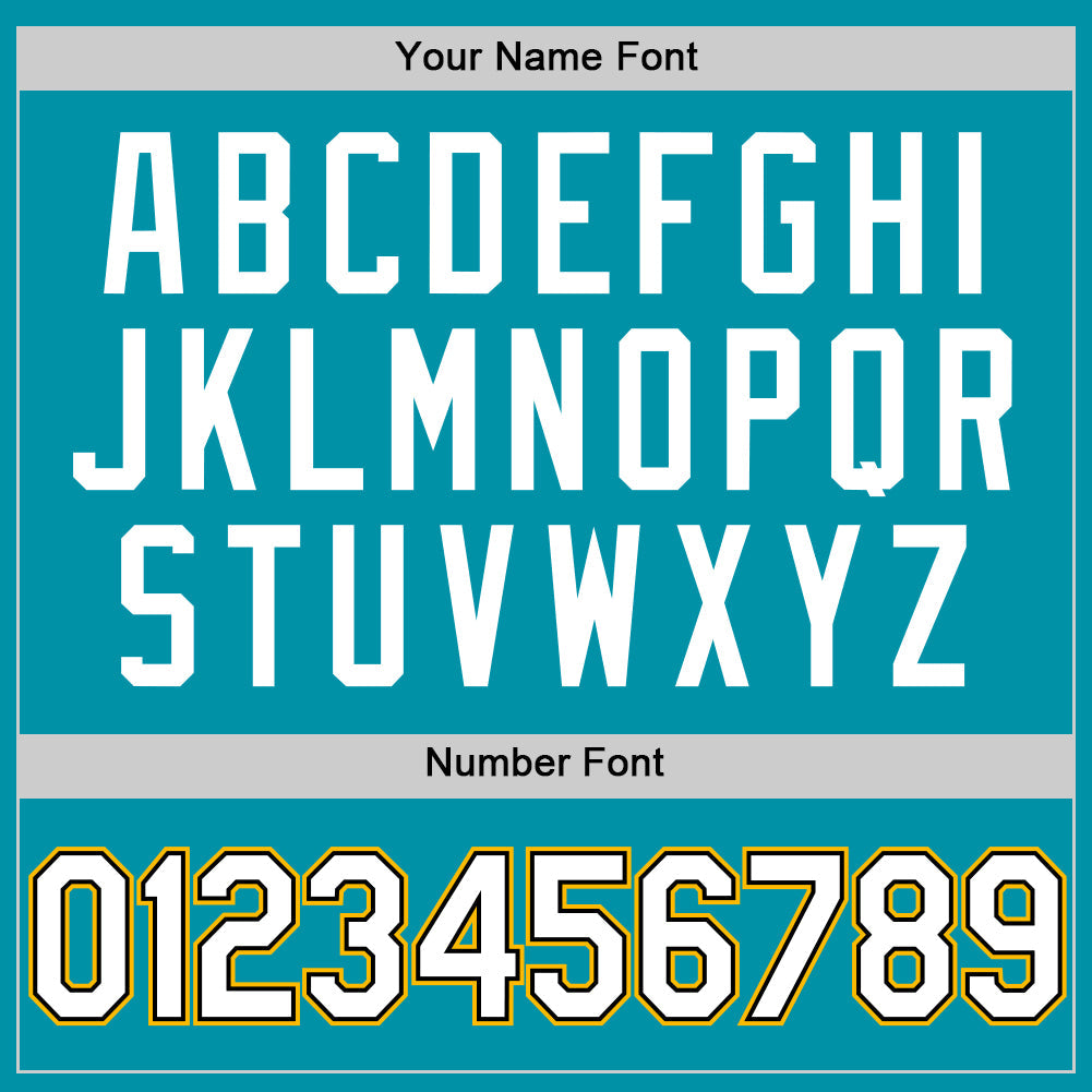 Custom Teal Black-Gold Authentic Throwback Baseball Jersey - Sky-Custom