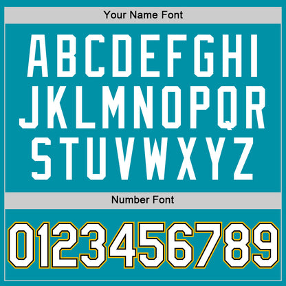 Custom Teal Black-Gold Authentic Throwback Baseball Jersey - Sky-Custom