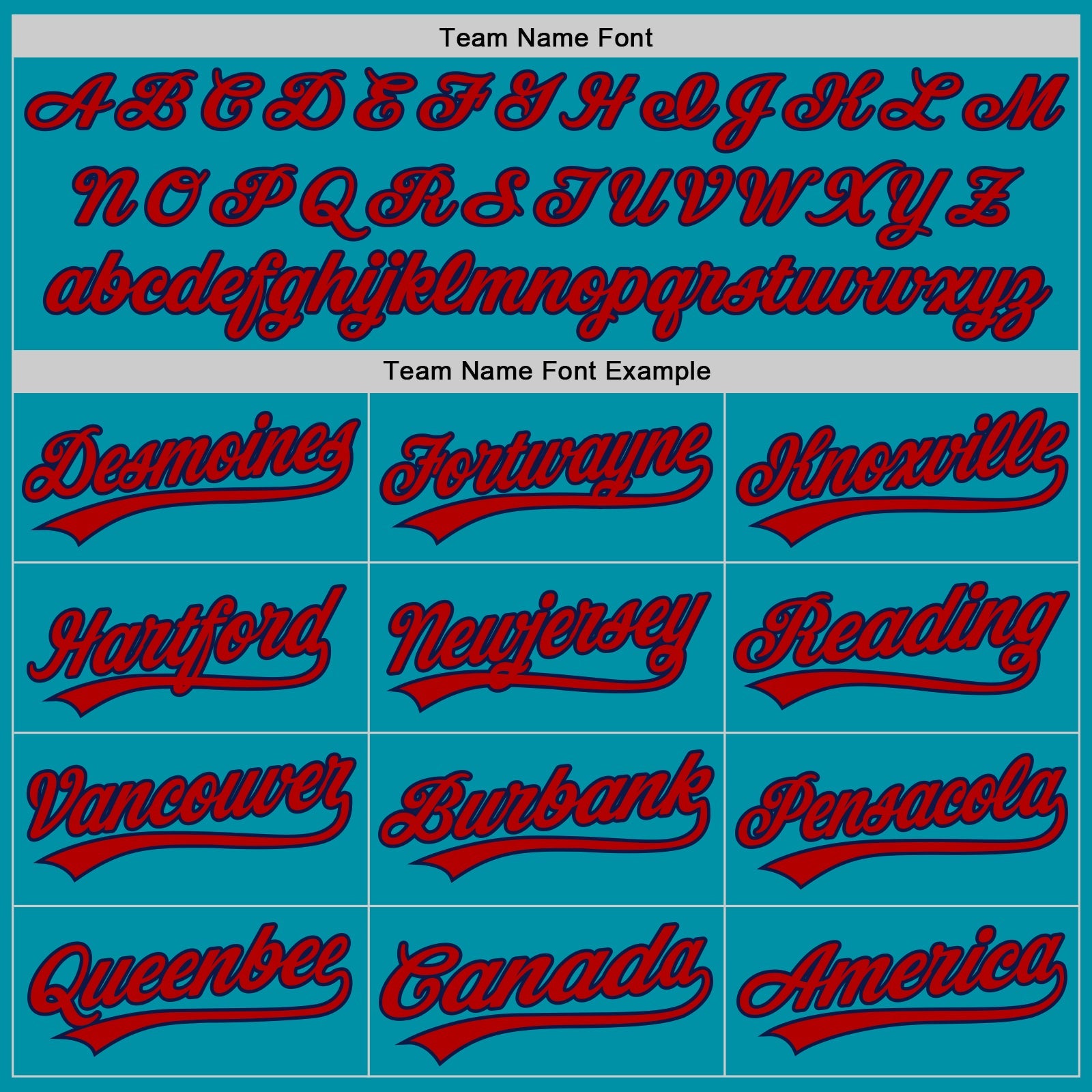 Custom Teal Red-Navy Authentic Throwback Baseball Jersey - Sky-Custom