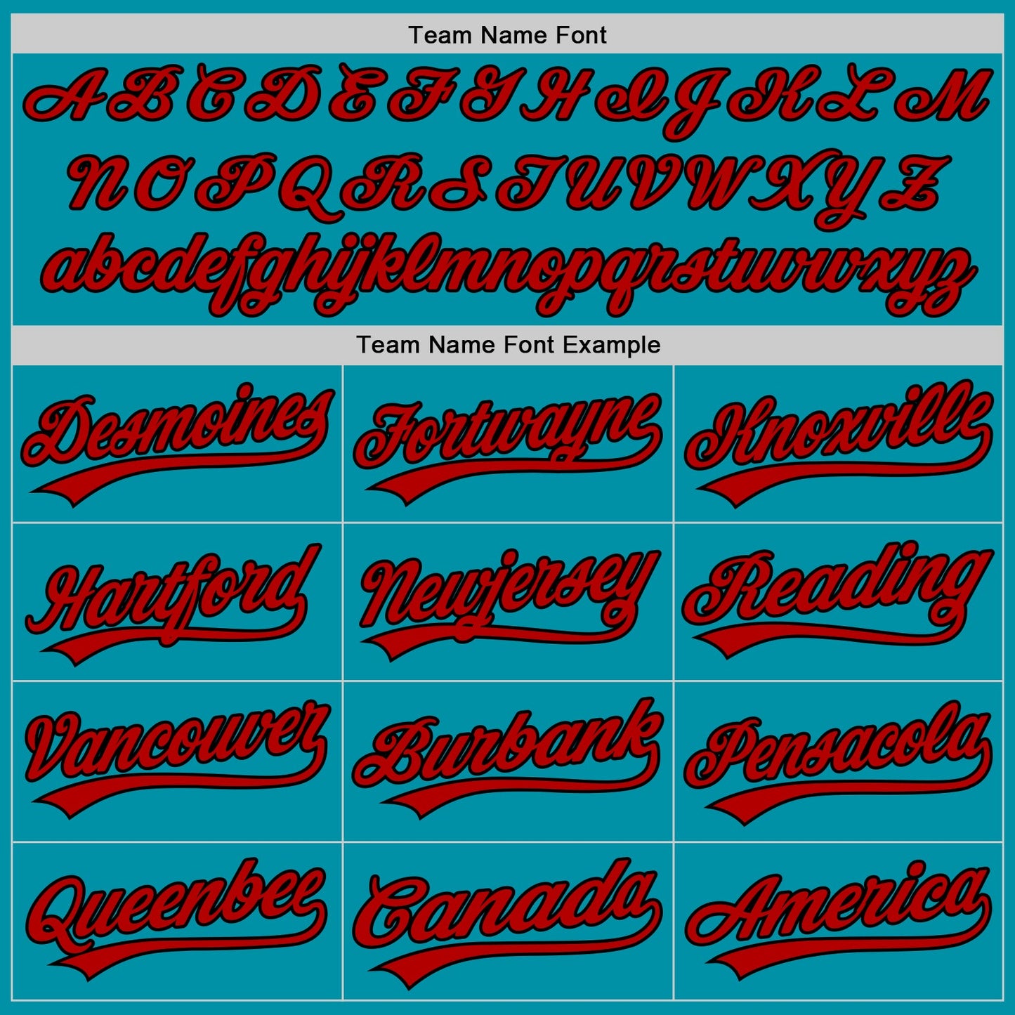 Custom Teal Red-Black Authentic Throwback Baseball Jersey - Sky-Custom
