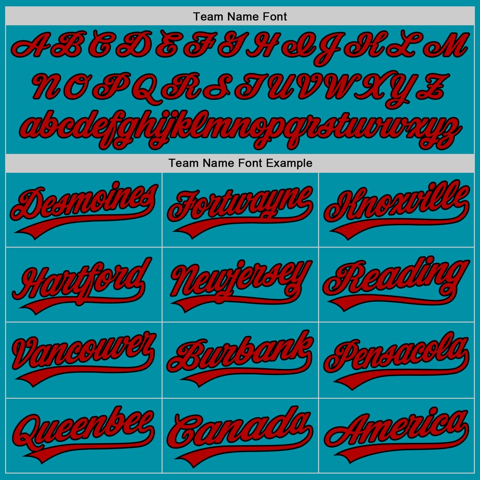 Custom Teal Red-Black Authentic Throwback Baseball Jersey - Sky-Custom