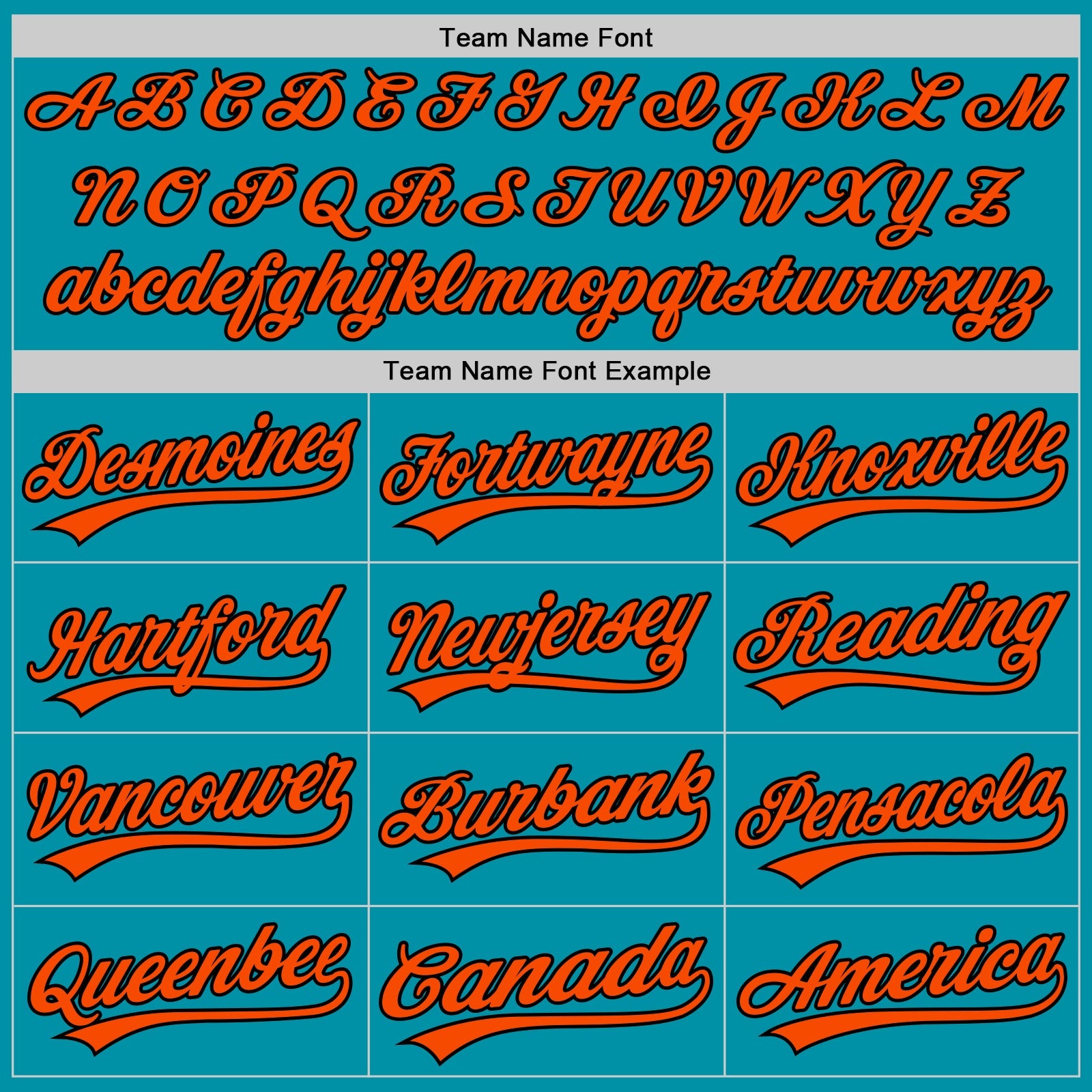 Custom Teal Orange-Black Authentic Throwback Baseball Jersey - Sky-Custom