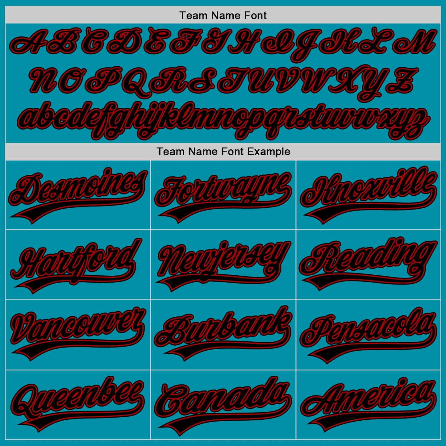 Custom Teal Black-Red Authentic Throwback Baseball Jersey - Sky-Custom