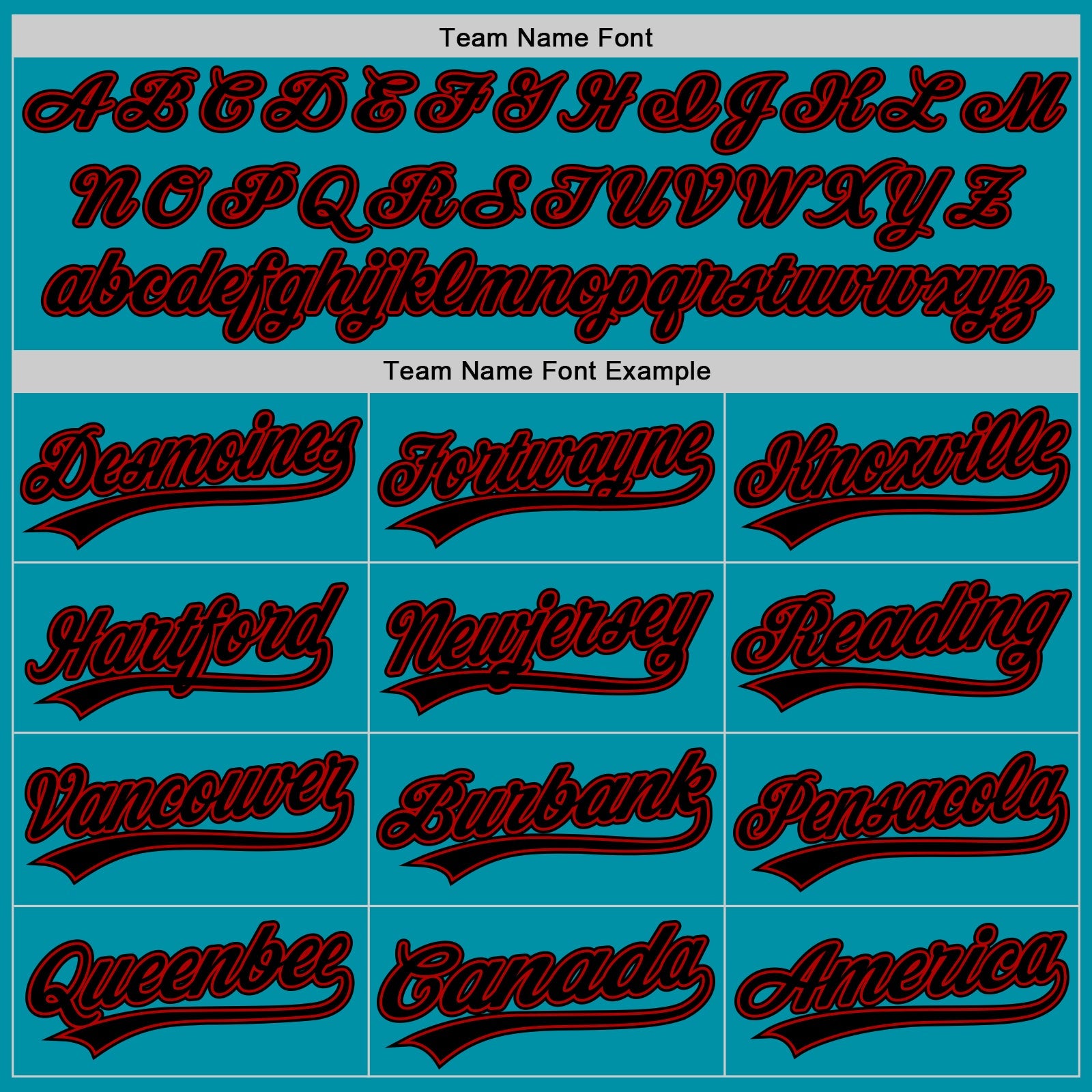 Custom Teal Black-Red Authentic Throwback Baseball Jersey - Sky-Custom