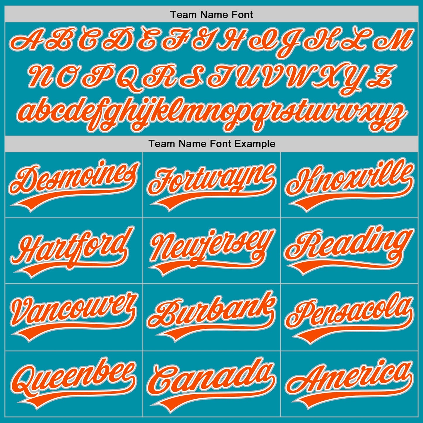 Custom Teal Orange-Gray Authentic Throwback Baseball Jersey - Sky-Custom