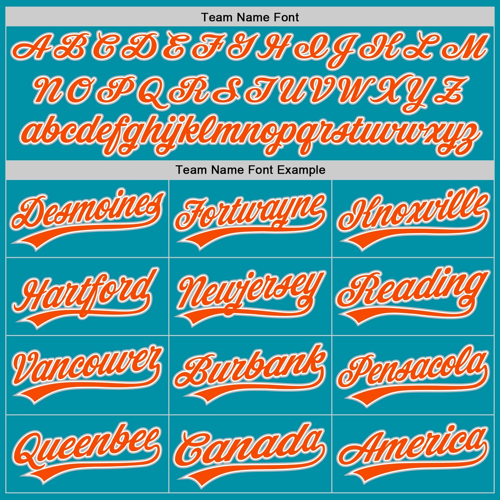 Custom Teal Orange-Gray Authentic Throwback Baseball Jersey - Sky-Custom
