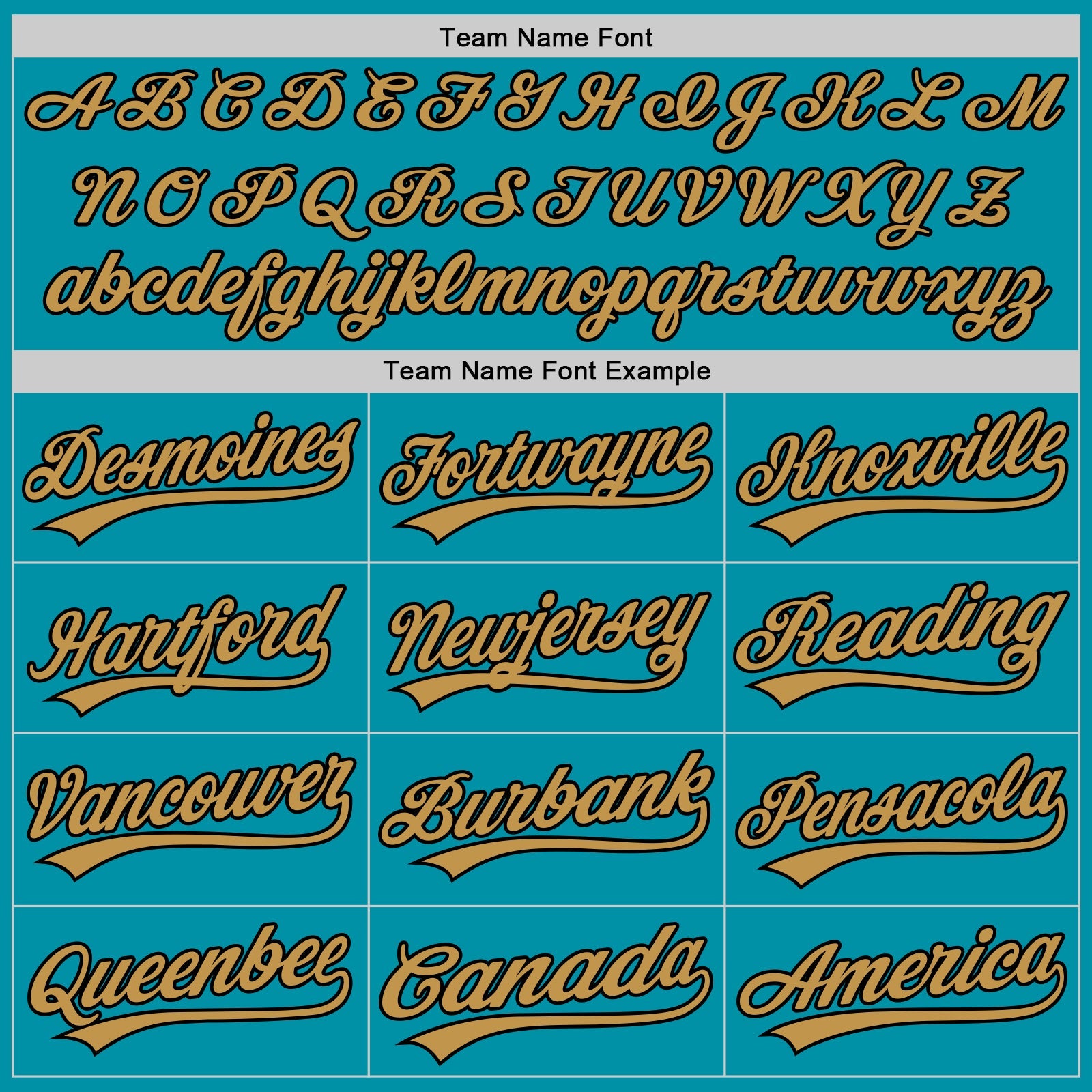 Custom Teal Black-Old Gold Authentic Throwback Baseball Jersey - Sky-Custom