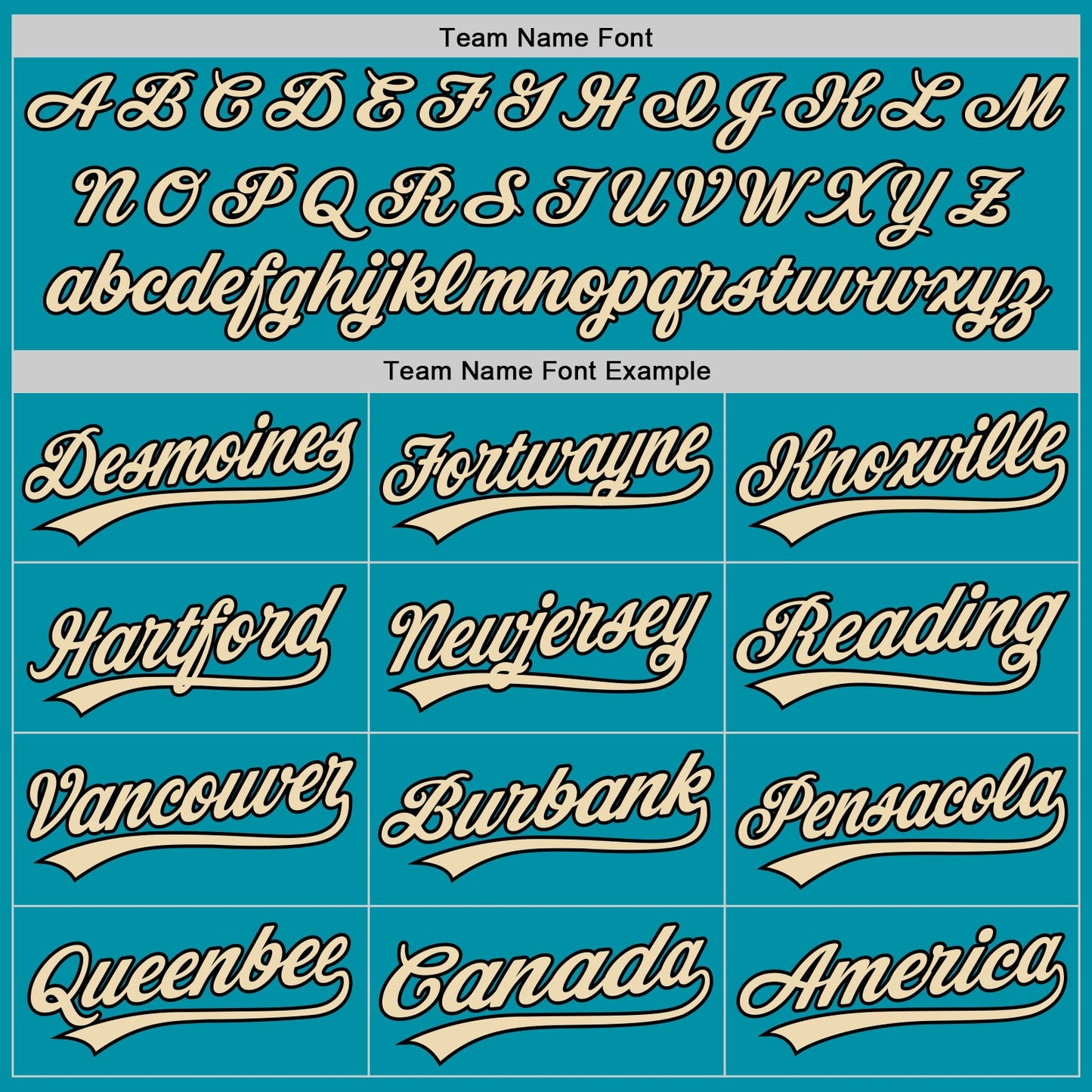 Custom Teal Black-Cream Authentic Throwback Baseball Jersey - Sky-Custom