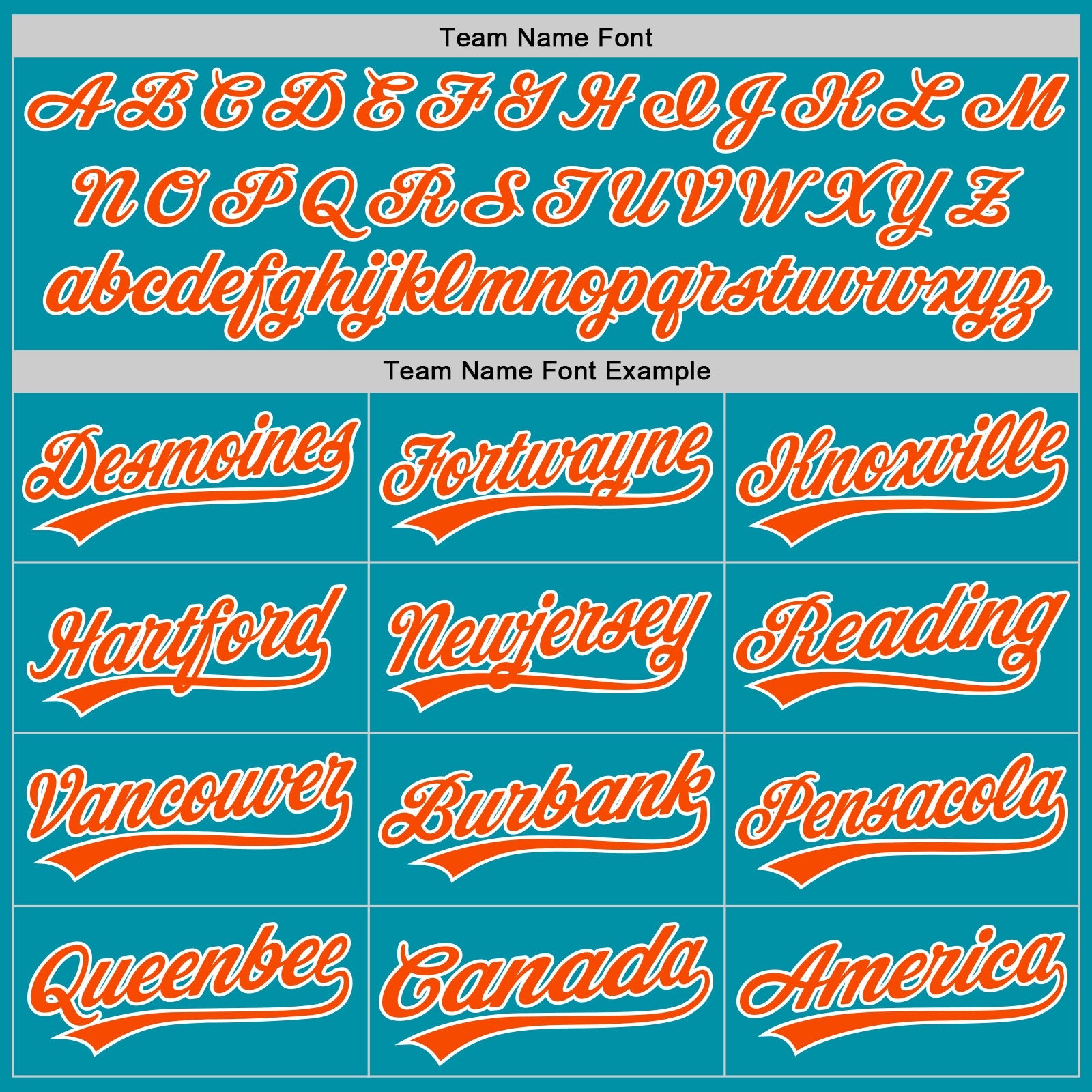 Custom Teal Orange-White Authentic Throwback Baseball Jersey - Sky-Custom