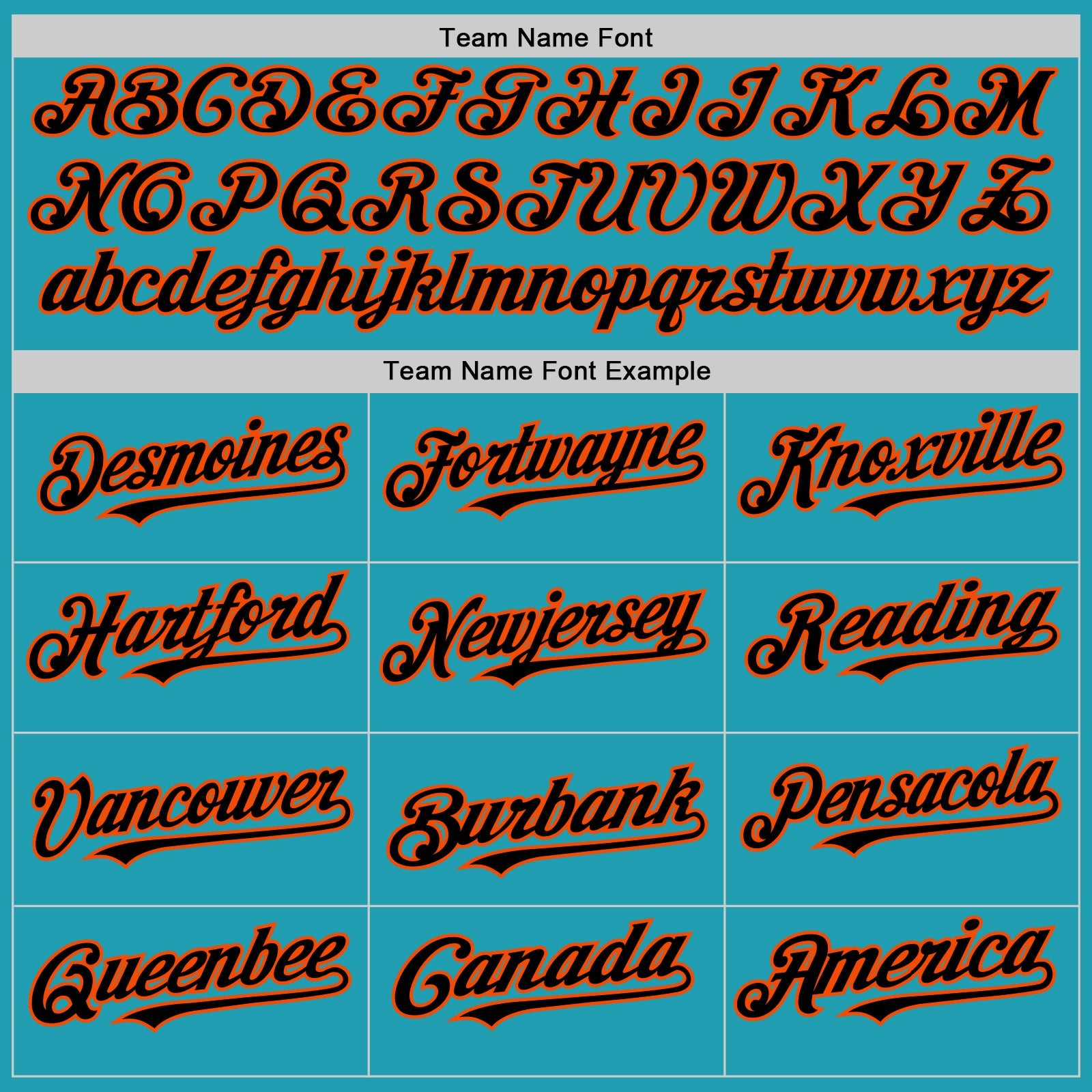 Custom Teal Black-Orange Mesh Authentic Throwback Baseball Jersey - Sky-Custom
