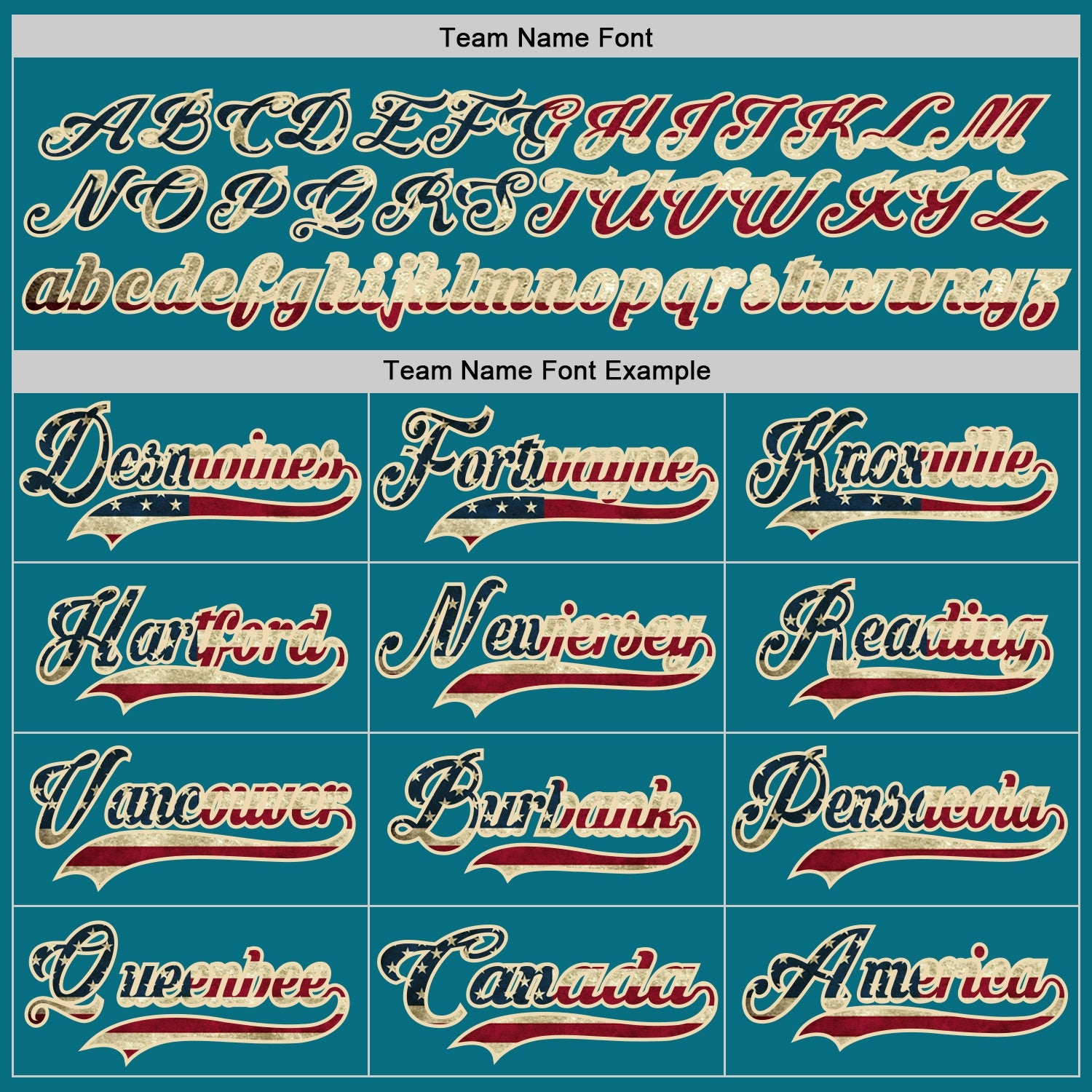 Custom Teal Vintage USA Flag Cream-Black Hockey Lace Neck Jersey - Sky-Custom
