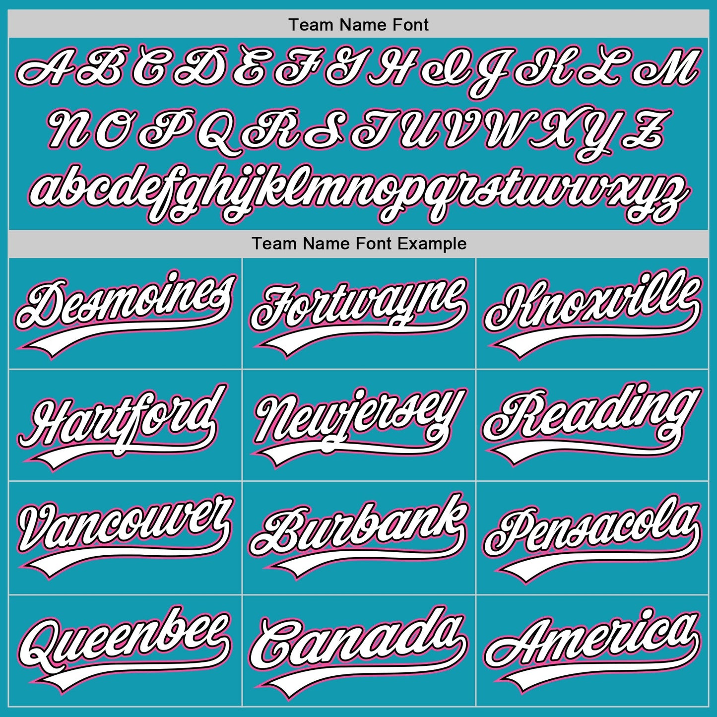 Custom Teal Black-Pink Authentic Throwback Baseball Jersey - Sky-Custom