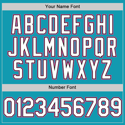 Custom Teal Black-Pink Authentic Throwback Baseball Jersey - Sky-Custom