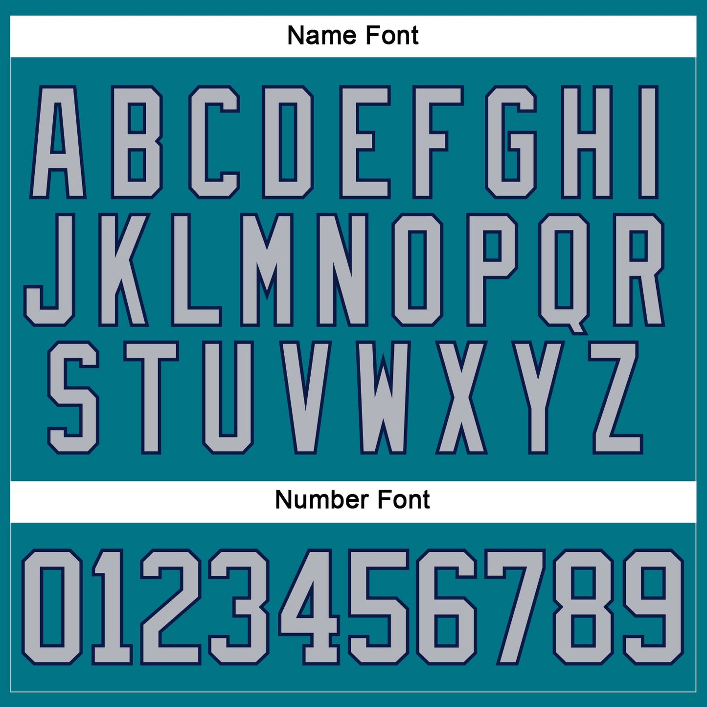 Custom Teal Gray-Navy Hockey Jersey - Sky-Custom