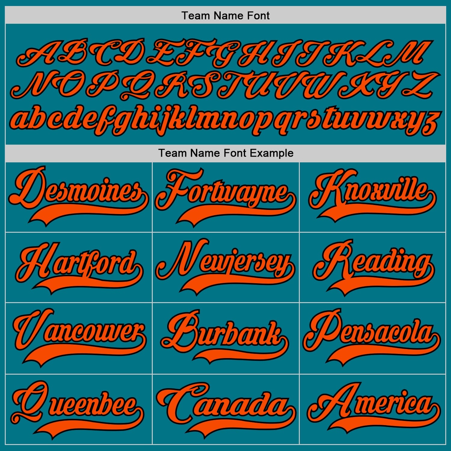 Custom Teal Orange-Black Hockey Jersey - Sky-Custom