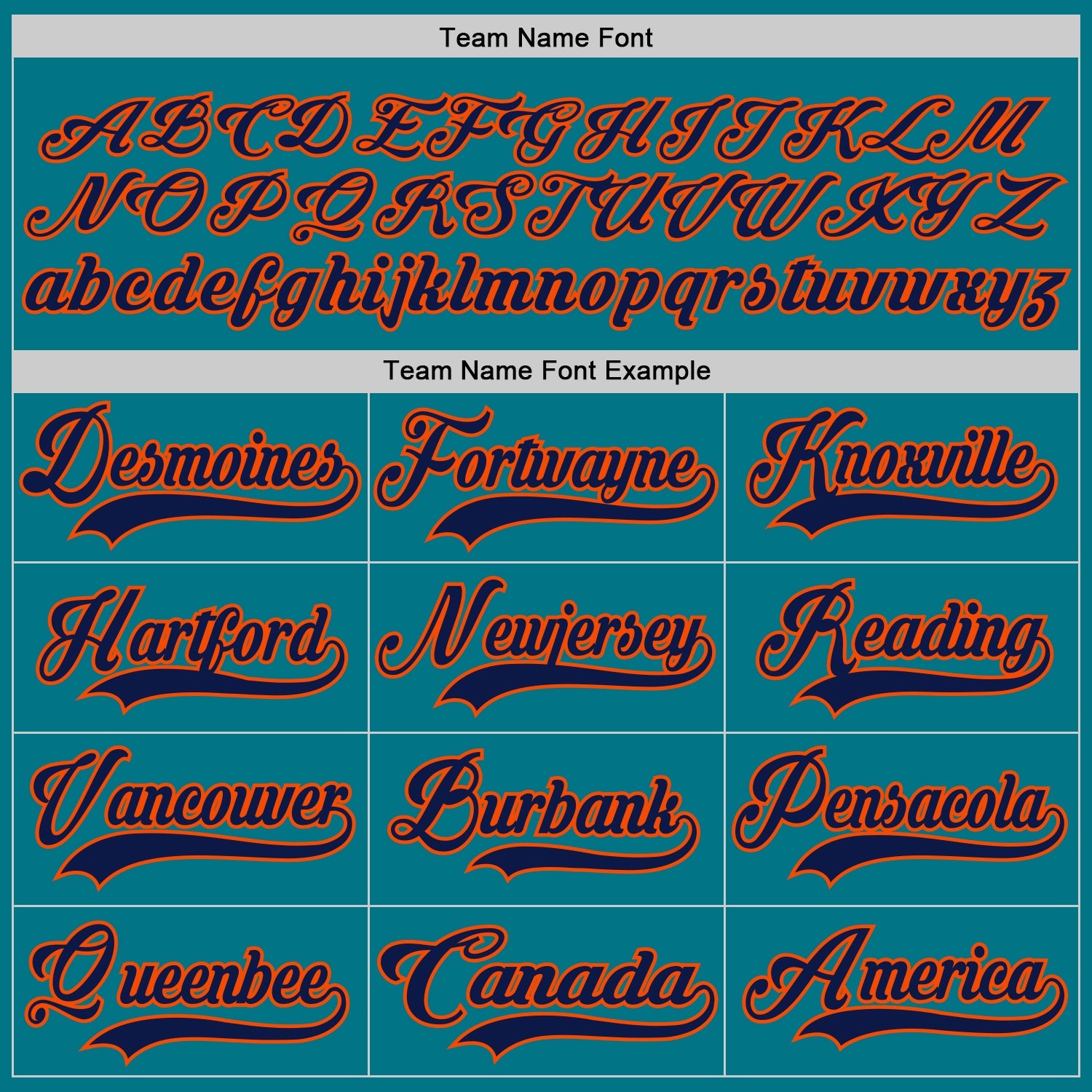 Custom Teal Navy-Orange Hockey Jersey - Sky-Custom