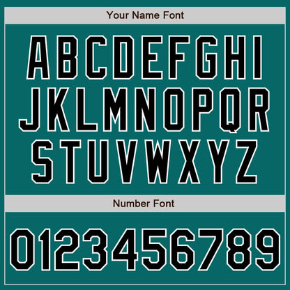 Custom Teal Black-White Authentic Baseball Jersey - Sky-Custom