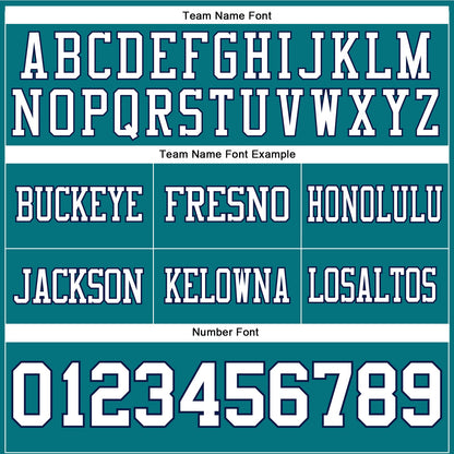 Custom Teal White-Navy Mesh Authentic Football Jersey - Sky-Custom