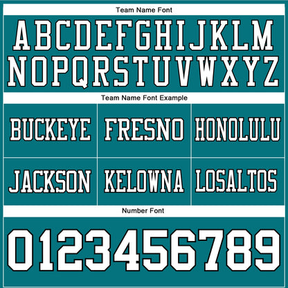 Custom Teal White-Black Mesh Authentic Football Jersey - Sky-Custom