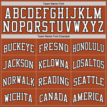 Custom Texas Orange White-Black Authentic Basketball Jersey - Sky-Custom