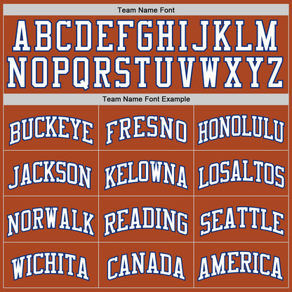 Custom Texas Orange White-Royal Authentic Basketball Jersey - Sky-Custom