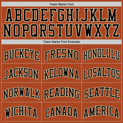 Custom Texas Orange Black-Cream Authentic Basketball Jersey - Sky-Custom