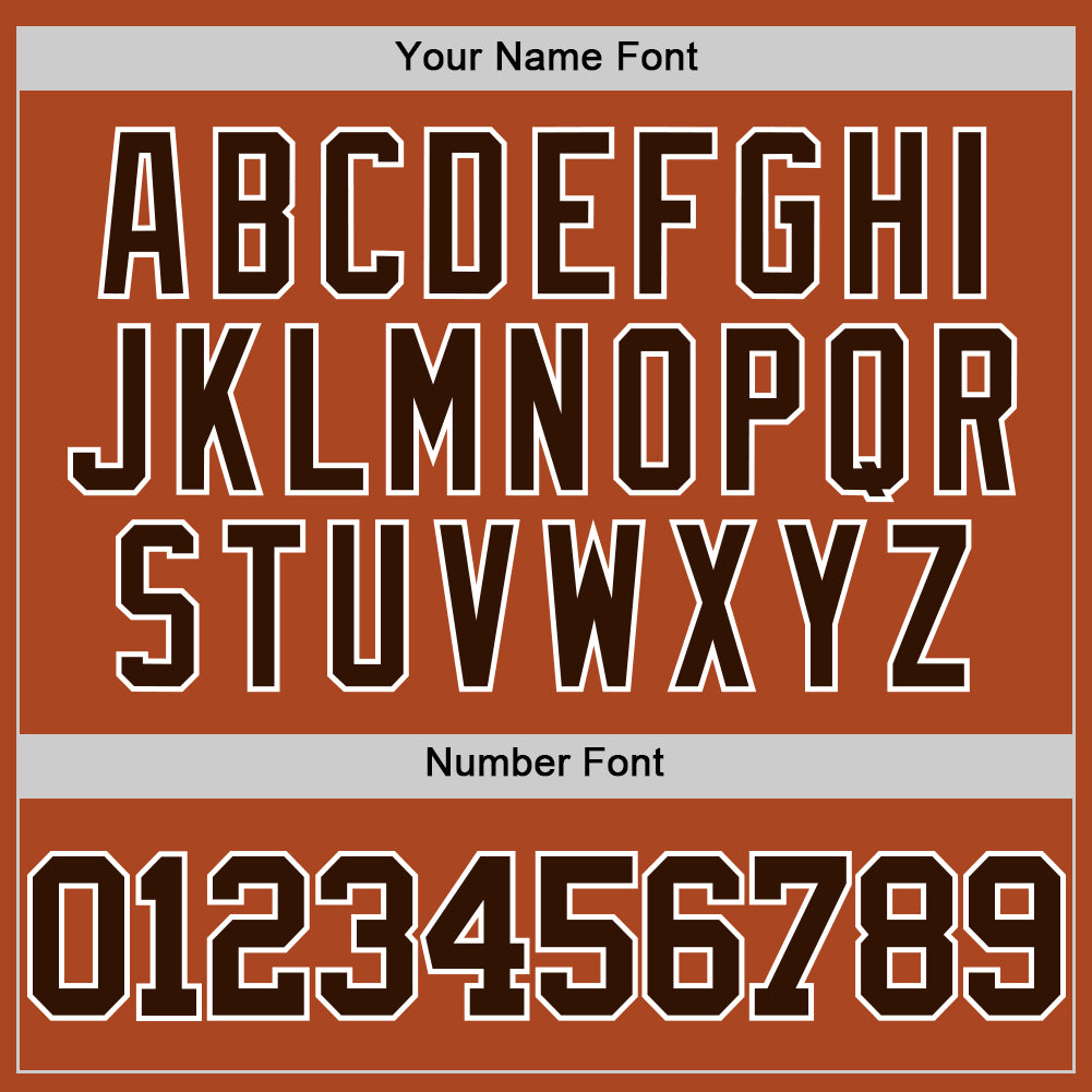 Custom Texas Orange Brown-White Authentic Basketball Jersey - Sky-Custom