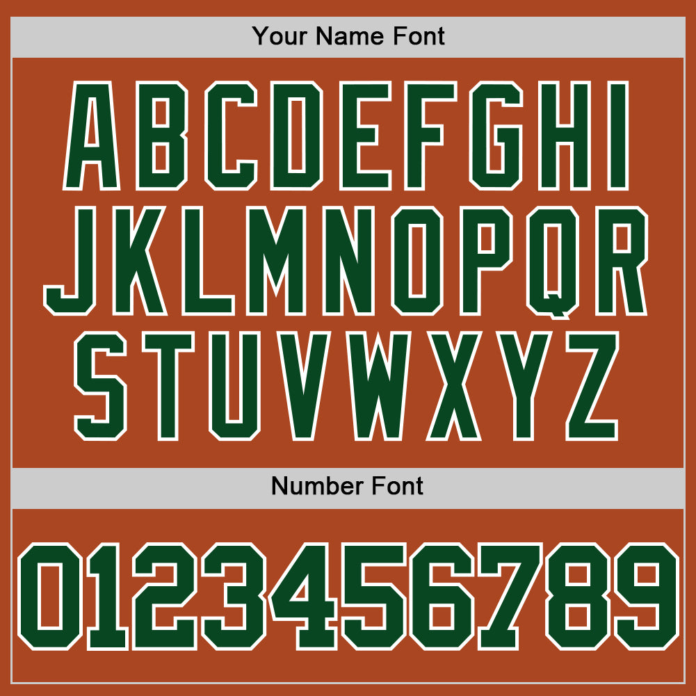 Custom Texas Orange Green-White Authentic Basketball Jersey - Sky-Custom