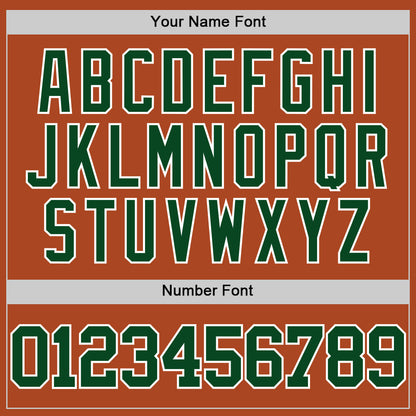 Custom Texas Orange Green-White Authentic Basketball Jersey - Sky-Custom