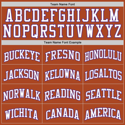 Custom Texas Orange White-Purple Authentic Basketball Jersey - Sky-Custom
