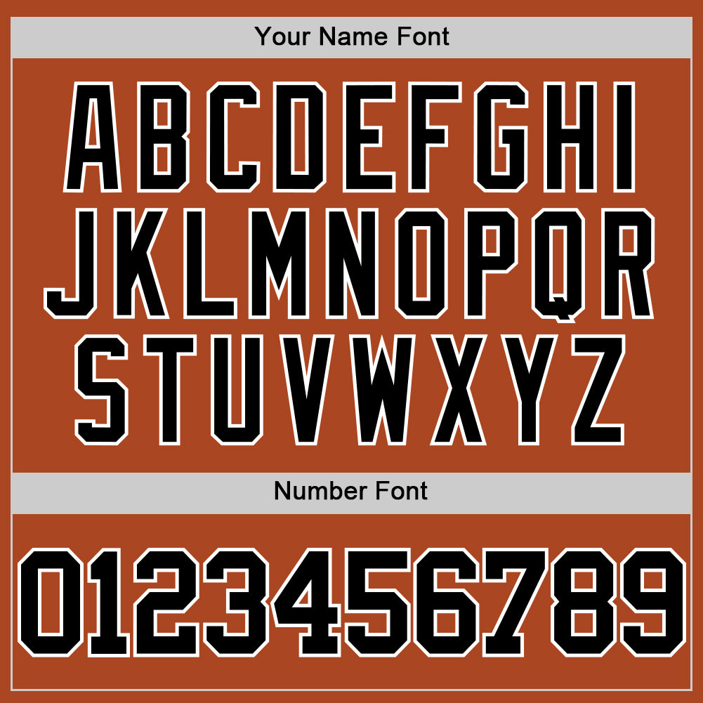 Custom Texas Orange Black-White Authentic Basketball Jersey - Sky-Custom