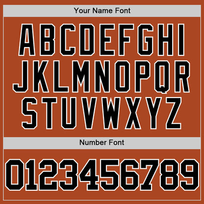 Custom Texas Orange Black-White Authentic Basketball Jersey - Sky-Custom