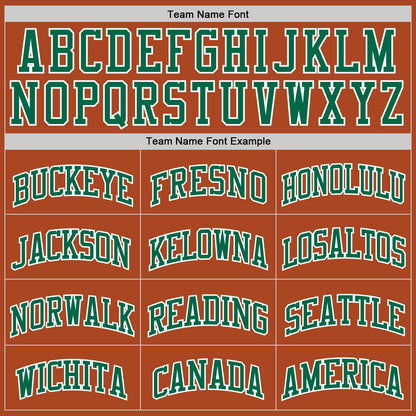 Custom Texas Orange Kelly Green-White Authentic Basketball Jersey - Sky-Custom