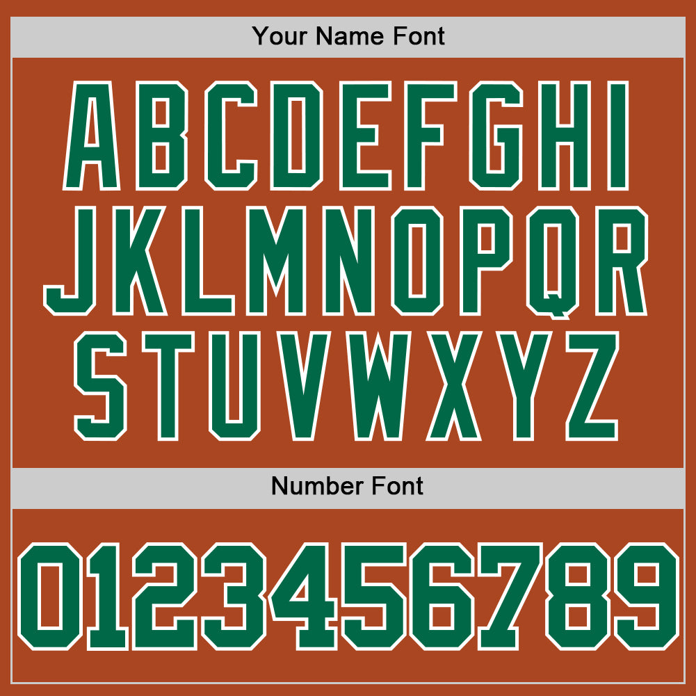 Custom Texas Orange Kelly Green-White Authentic Basketball Jersey - Sky-Custom
