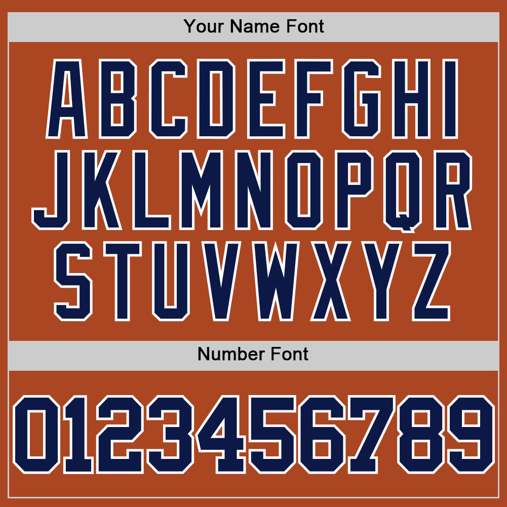 Custom Texas Orange Navy-White Authentic Basketball Jersey - Sky-Custom