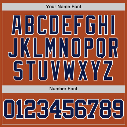 Custom Texas Orange Navy-White Authentic Basketball Jersey - Sky-Custom