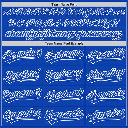 Custom Thunder Blue White Authentic Baseball Jersey - Sky-Custom
