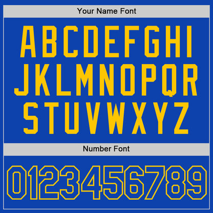 Custom Thunder Blue Yellow Authentic Baseball Jersey - Sky-Custom