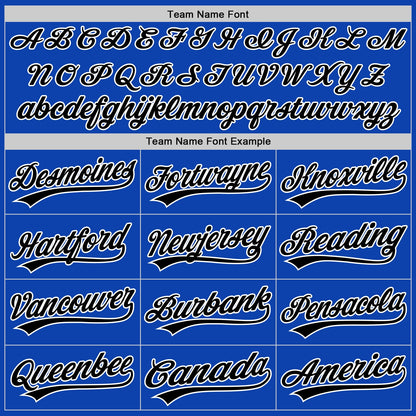 Custom Thunder Blue Black-White Authentic Baseball Jersey - Sky-Custom