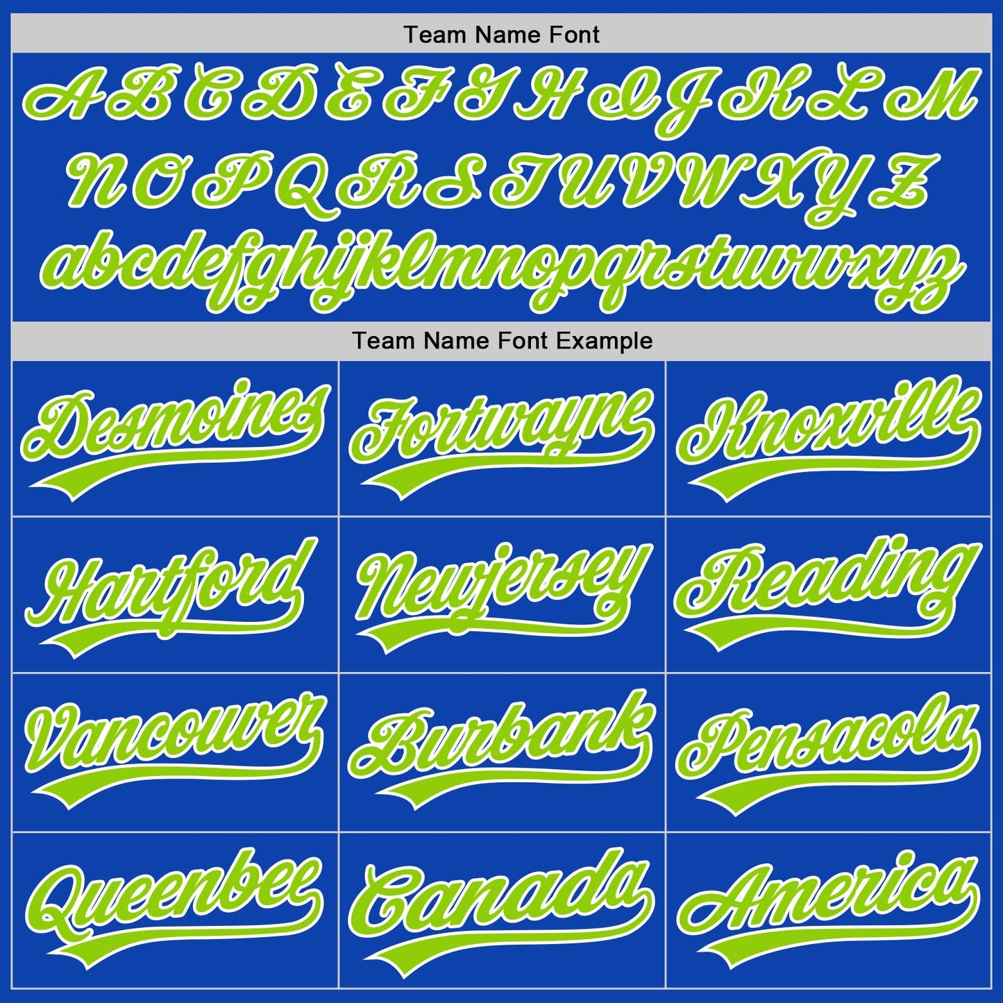 Custom Thunder Blue Neon Green-White Authentic Baseball Jersey - Sky-Custom