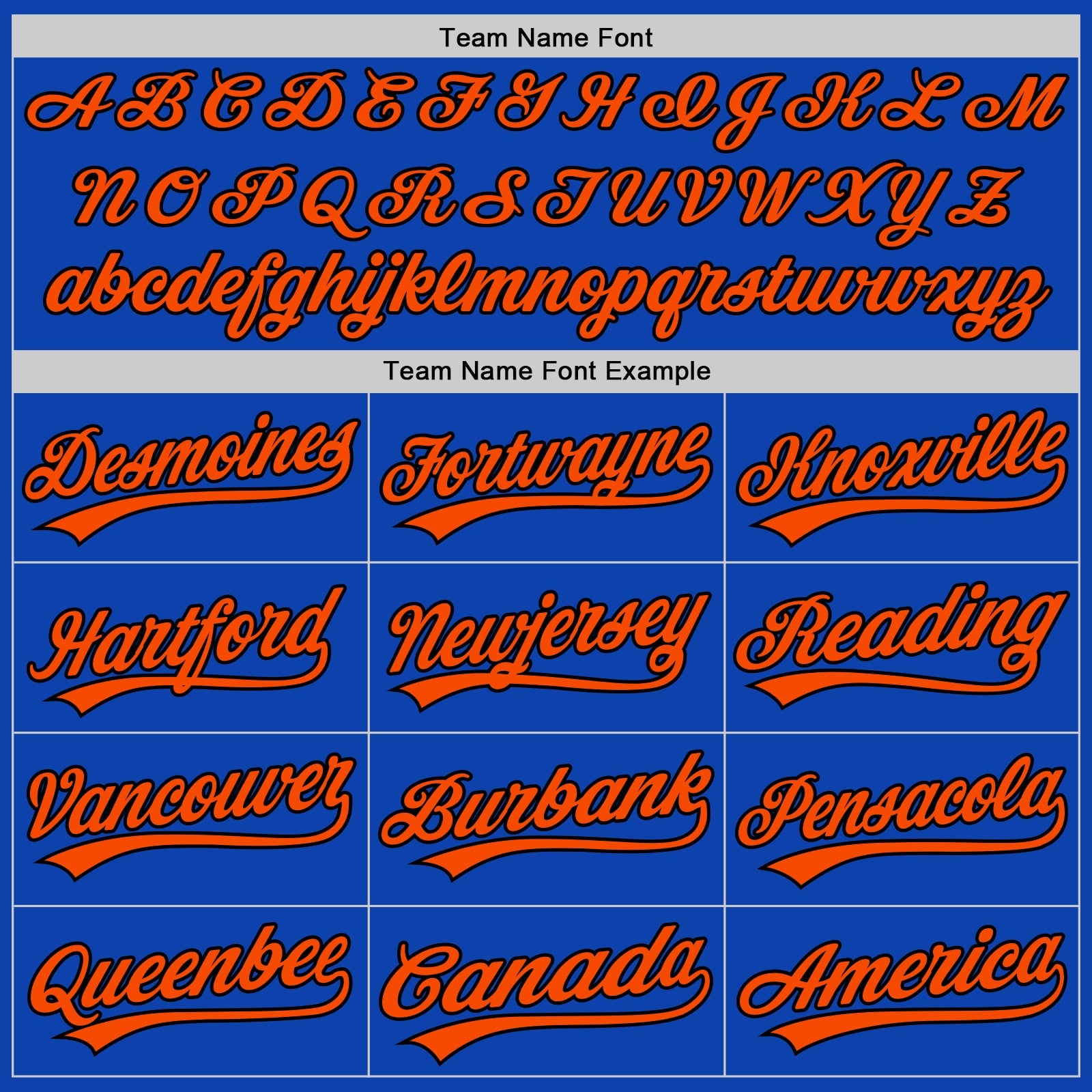 Custom Thunder Blue Orange-Black Authentic Baseball Jersey - Sky-Custom