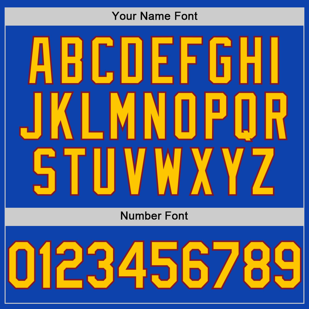 Custom Thunder Blue Yellow-Crimson Authentic Baseball Jersey - Sky-Custom