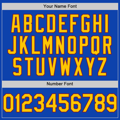 Custom Thunder Blue Yellow-Crimson Authentic Baseball Jersey - Sky-Custom