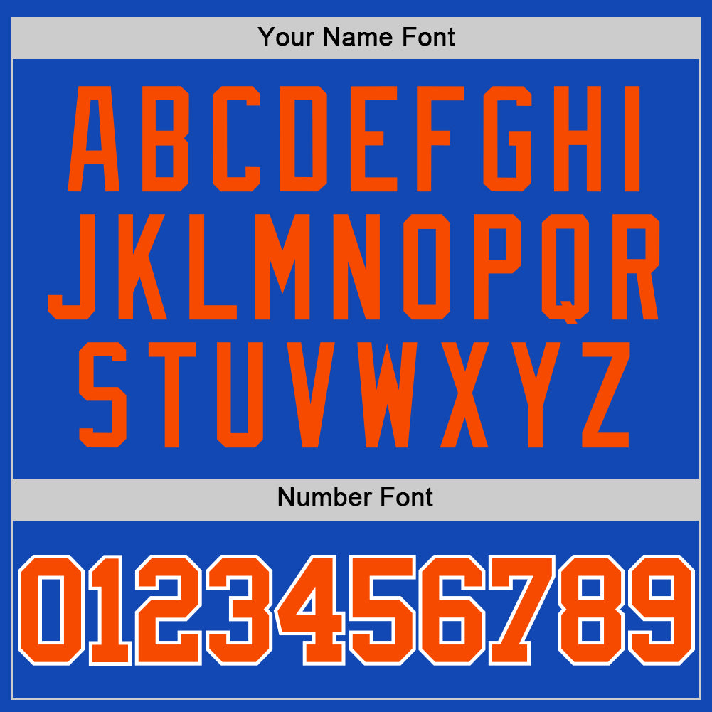 Custom Thunder Blue Orange-White Authentic Basketball Jersey - Sky-Custom