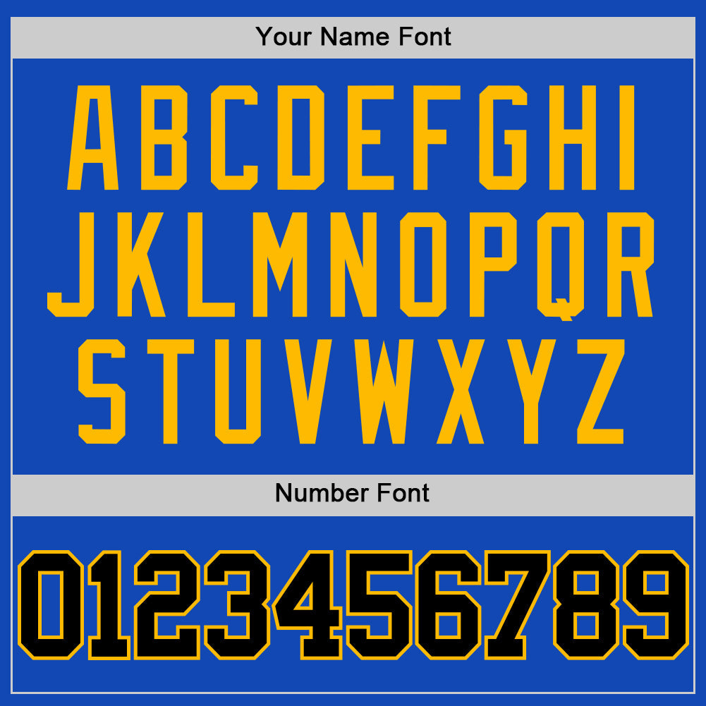Custom Thunder Blue Black-Gold Authentic Basketball Jersey - Sky-Custom